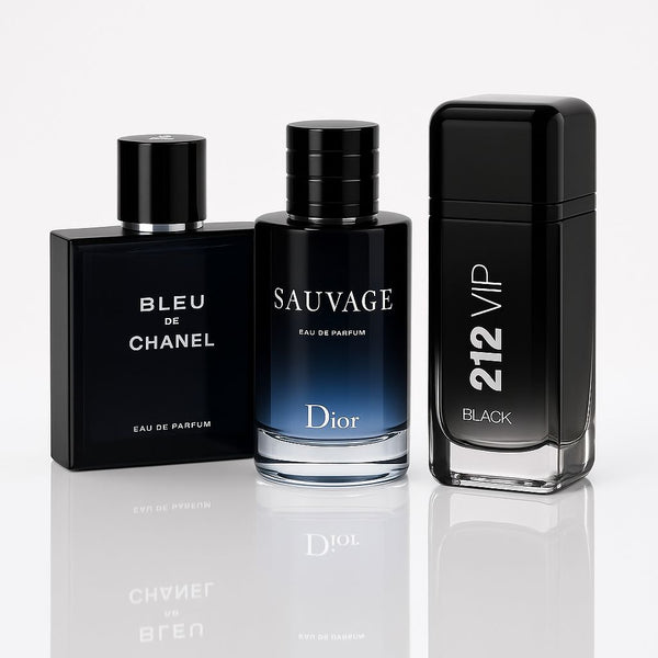 🏆 Trío – 212 VIP Black, Sauvage & Bleu de Chanel 🏆